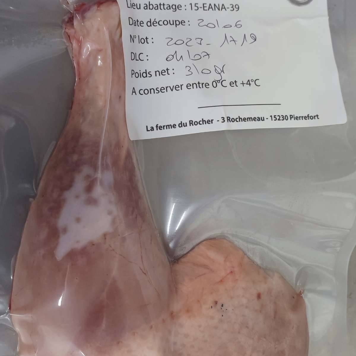 Cuisse de poulet sous vide / Kg